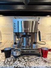 DeLonghi Ec702 15 Bar Pump Driven Espresso Latte and Cappuccino Maker Stainless