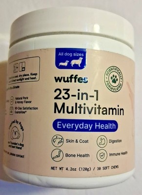 Wuffes 23-in-1 Chewable Dog Multivitamin All Dog Sizes BB 06/2027