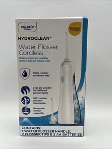 Hydroclean. Water Flosser. Cordless White Open Box