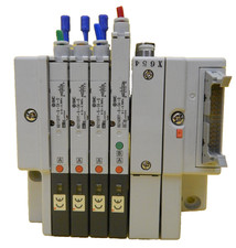 TEL Tokyo Electron VP/VI 4-Port Manifold SMC SQ1131Y-5-C4-Q PR300Z Used