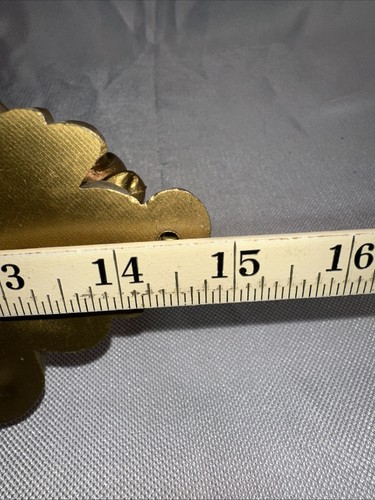 4 VINTAGE 1971 HOMCO GOLD WALL CANDLE SCONCES # 4118 MCM HOLLYWOOD REGENCY - Picture 5 of 5