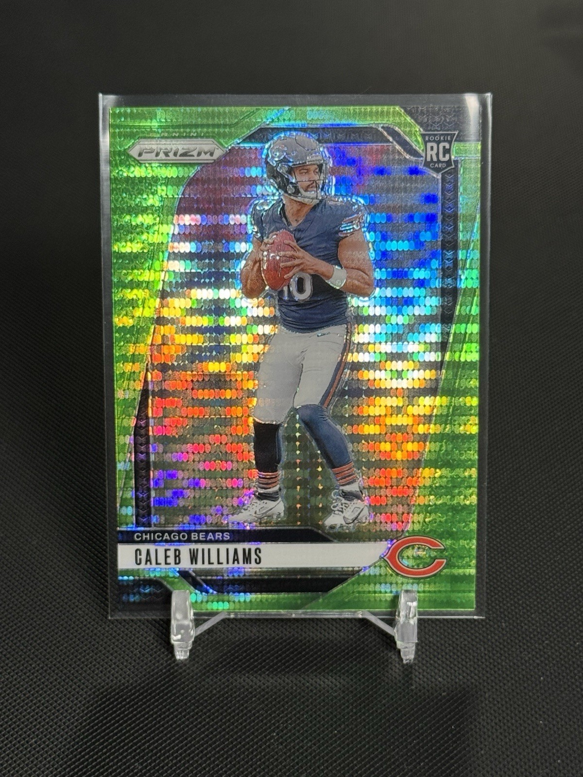 2024 Panini Prizm - Caleb Williams #301 Neon Green Pulsar Prizm (RC)