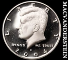 2004-S Kennedy Half Dollar- Silver- Choice Gem Proof Luster No Reserve #J487