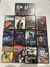 PlayStation 2 PS2 (14) Game Lot Tested CIB GTA Spider-Man Payne Sled Storm Gran