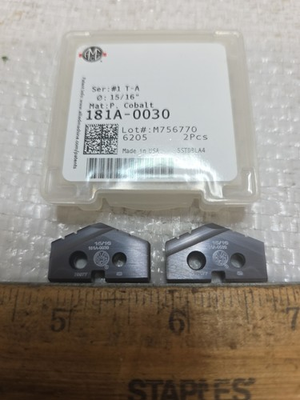#ad NIB 181A 0030 15 16quot; ALLIED SPADE DRILL INSERT BIT. AMEC PREM COBALT TiALN NEW $59.00