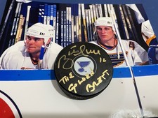Brett HULL St. Louis BLUES #16 Signed 