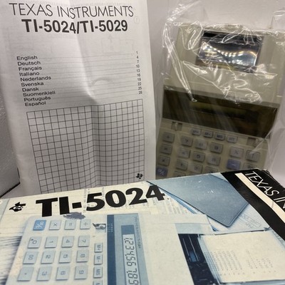 Texas Instruments TI-5024 Taschenrechner unbenutzt verpackt - Rollcliphalter fehlt