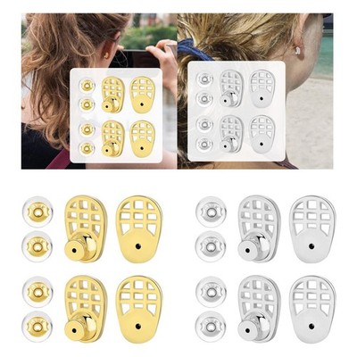 4x Legierung Ohrring Heber Rücken Universal für Stud Ohrringe Anti Dropping
