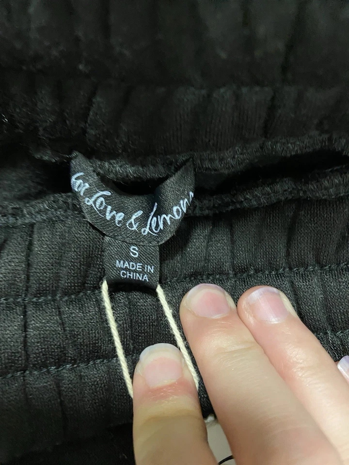 NUEVO CON ETIQUETAS For Love & Lemons Jockey Tejido Bordado Rosa Negro Bikini Calzoncillo Ropa Interior Foto 3 de 4