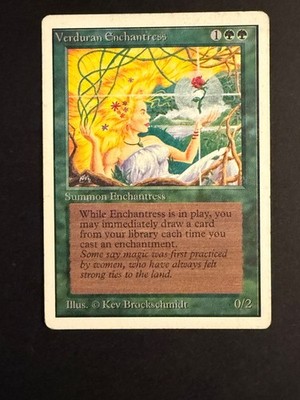 Magic the Gathering [003] UNLIMITED EDITION Single Card - 273/302 : Verduran Enchantress