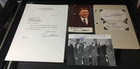Gov Harold Stassen lot 4 signed autograph items 1948 GOP Presidential nominee — photo 1