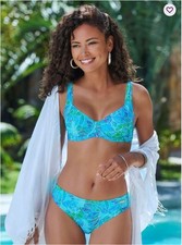 Tropical Print Underwire Bikini Top