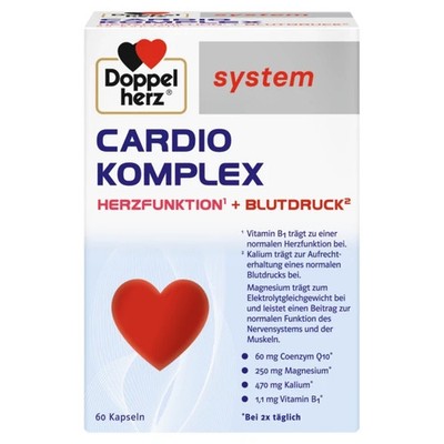 Doppelherz system Cardio Komplex Herzfunktion+Blutdruck , 60 St., PZN 19908848