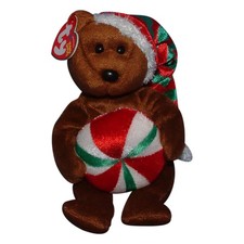 Ty Beanie Baby Yummy - MWMT (Bear 2005) Christmas