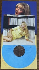 SIGNED Sabrina Carpenter Short And Sweet Photo & Sky Blue Vinyl LP PSA DNA COA