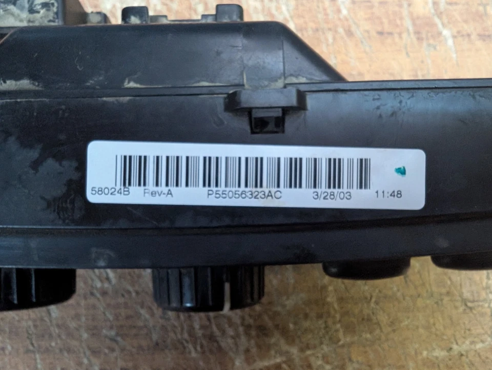 03-05 dodge ram AC/HEAT CLIMATE CONTROL MODULE SWITCH 55056323AC - Image 3 of 4