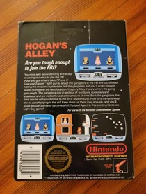 Hogan's Alley Nintendo NES CIB sin perforar barra colgante 5 tornillos EXCELENTE VIDEOJUEGO