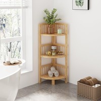 Eckregal Stehend Badregal 3 Ebenen 89X30X30Cm Standregal FüR Badezimmer