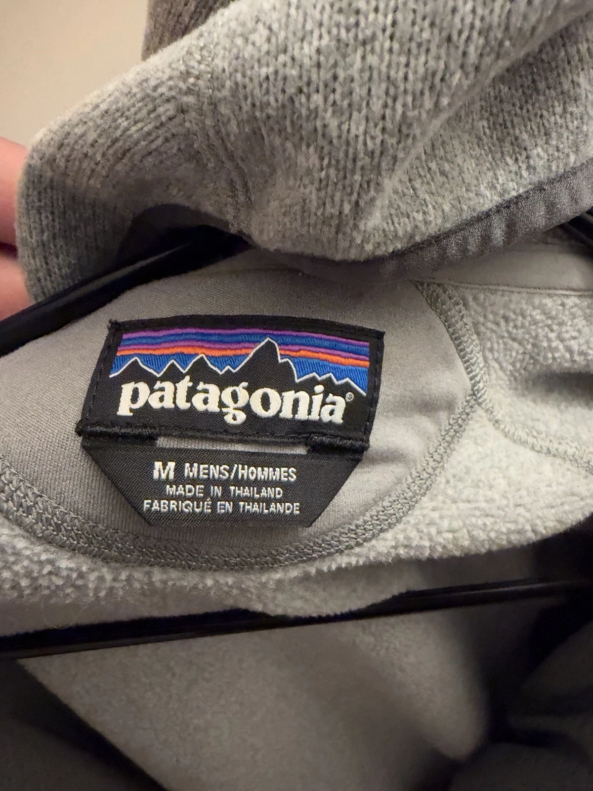 Patagonia Performance Better Sweater Hoodie Full Zip Men’s Medium Gray Fleece - product detail image 4
