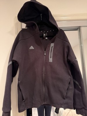 adidas Designed for Gameday Full-Zip Hoodie Men s Size L Black IC8042 Tech