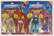 MOTU Flying Fists He-Man & Battle Armor Skeletor Deluxe Figure Sets-Brand New