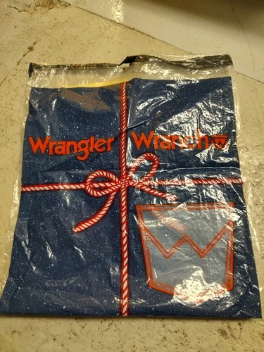 Vintage 70s Wrangler Plastic Shopping Bag