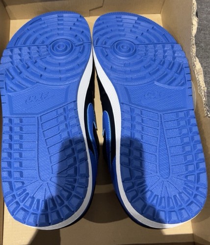 Nike Air Jordan 1 Mule - Scarpe da golf - Nero/Blu - FJ1214 002 - UK 8,5/EUR 43 - Foto 13 di 16