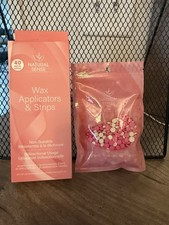 Natural Sense Wax Applicators Strips, 40-Piece Pack for Face, Body Bikini