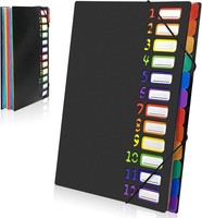 FäChermappe A4 Dokumentenmappe Wasserdicht Schule BüRo 12 FäCher 24 Taschen