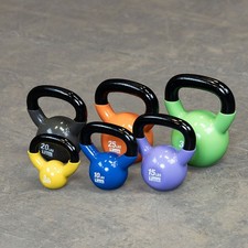 5-30 lb. Body-Solid Vinyl Dipped Kettlebell Set