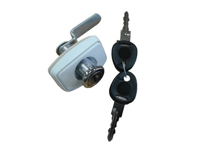 MOTORHOME / CARAVAN FAP RECTANGULAR PUSH LOCK WHITE 73274