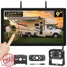 9" RV Backup Camera System Touchscreen IR Night Vision