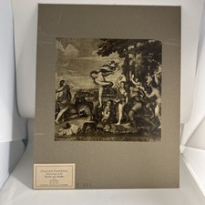 Italian Painting VTG C391 Bacchus and Ariadne photo