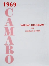 JEGS 91345 Wiring Diagram Manual 1969 Chevy Camaro Saddle Stitched w/ Soft Cover