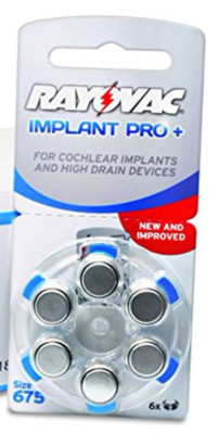 RAYOVAC EXTRA ADVANCED SIZE 675 HEARING AID BATTERY 6 PACK X 10 = 60 BATTERIES