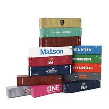 Evemodel N Scale 45ft 1:160 Shipping Container 45' Cargo Box with Magets C15010