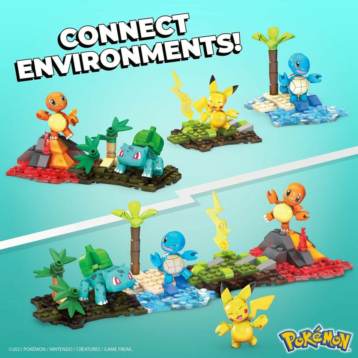 Mega Construx Pokémon, Equipo de Kanto, Juguete de Construcción