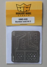1/24-1/25 Bomber Seat Set 2 1:24 1:25 HIGHLIGHT MODEL CAR Part 28
