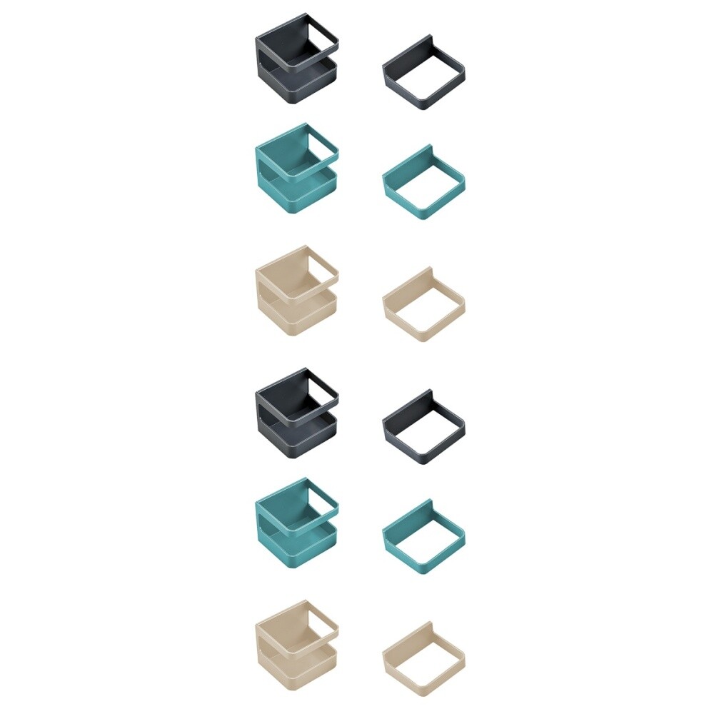 Set of 2 Wall-Mounted Umbrella Holder and Car Tent Clothes Rack Organizer