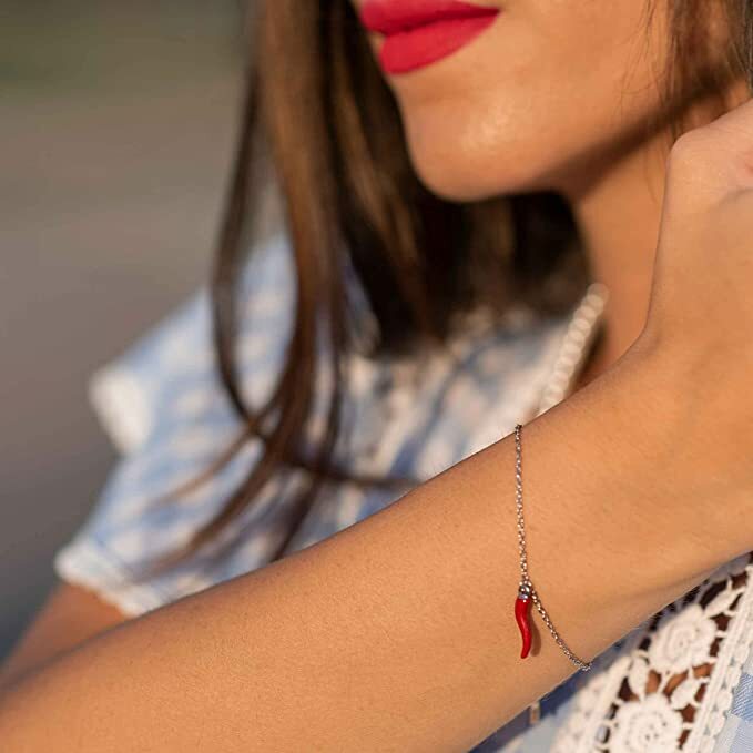 Bracciale Portafortuna Con Cornetto E Stelle In Acciaio Inossidabile - Regalo Elegante Per Donna, Regolabile