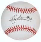 COREY PATTERSON SIGNED OML BASE BALL IN U/V DISPLAY CUBE CUBS ORIOLES CARDS REDS