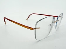 Silhouette 5479 Eyeglasses FRAMES 6055 Gold Rose 53[]17-135 Red 4523 K840