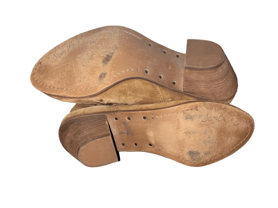 Botines Sam Edelman Letti Cuero Borla Floral Bordado Talla 10 M Festival Foto 3 de 4