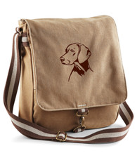 Messenger Bag with Pointer Embroidery