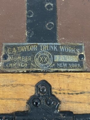 Antique C A Taylor TRUNK Works CELLO Professionalist Shipping Case