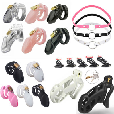 2023 HOT Cobra Male Chastity Cage Lock Kit Rings Virginity Device Auxiliary Belt
