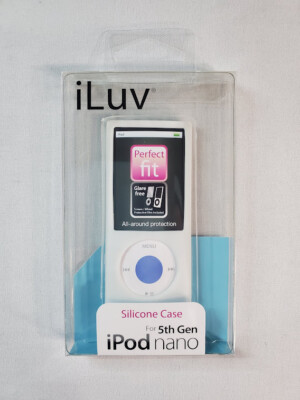 iLuv iCC302 White Silicone Soft Case for Apple iPod 5th Generation Nano