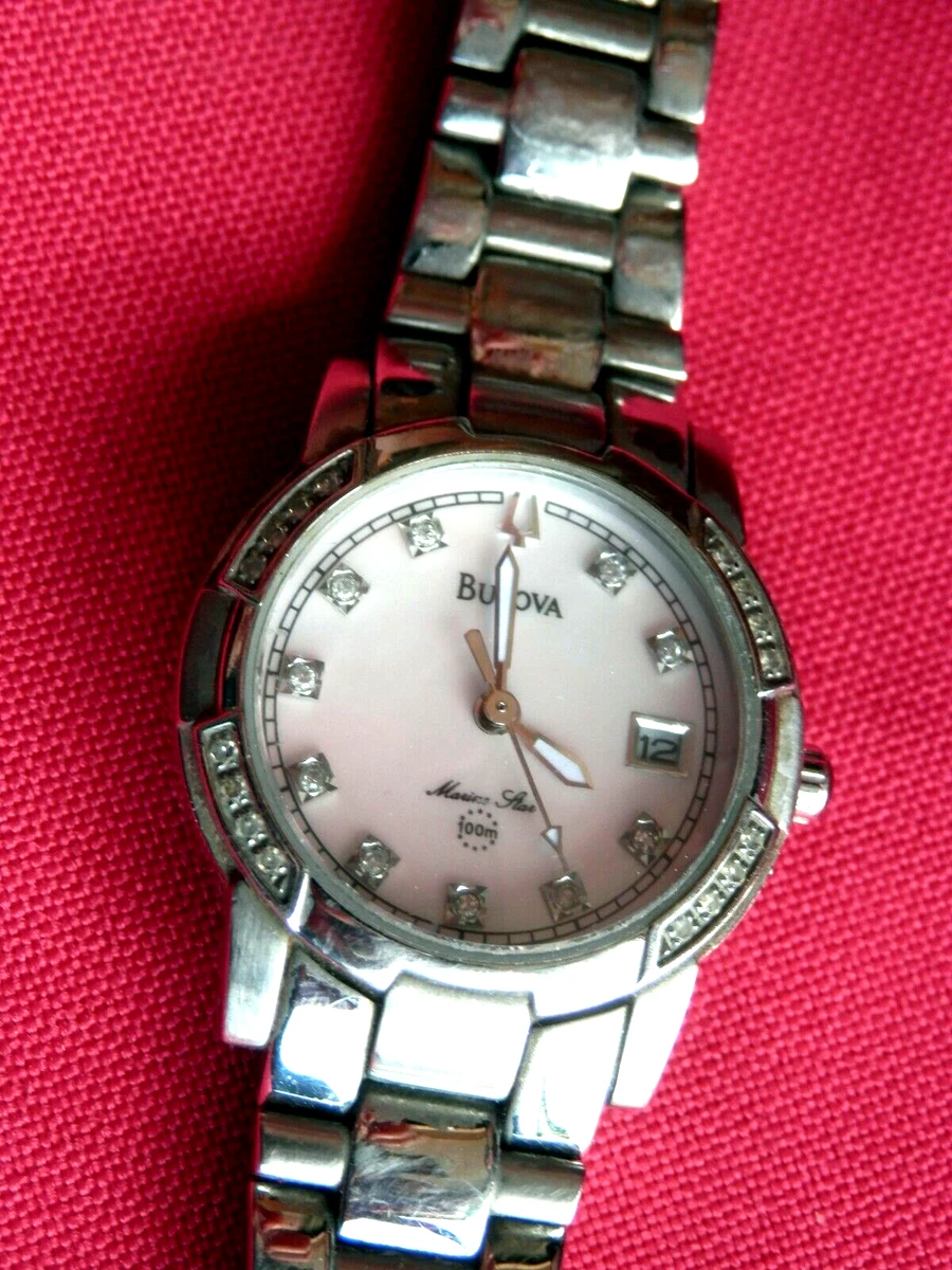 Bulova marine star hot sale diamond watch for ladies