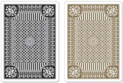 Black & Gold Premium Plastic Playing Cards, Set of 2, Standard Index (Poker Size