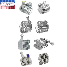 Dental Orthodontic Bracket Self-Ligating Brace Metal Roth MBT 022 345 Ormco GAC
